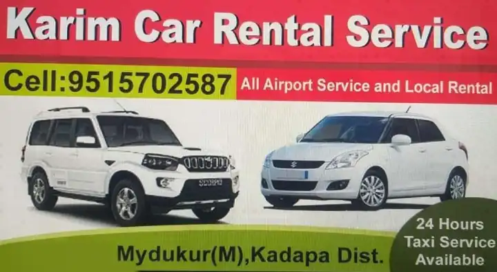 Car Rental Services in Annavaram  : Karim Car Rental Service in Mydukur