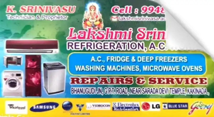 Electrical Home Appliances Repair Service in Kakinada  : Lakshmi Srinivasa Refrigeration AC Works in Bhanugudi Junction
