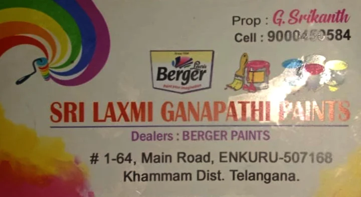 Sri Laxmi Ganapathi Paints in Enkuru, Khammam