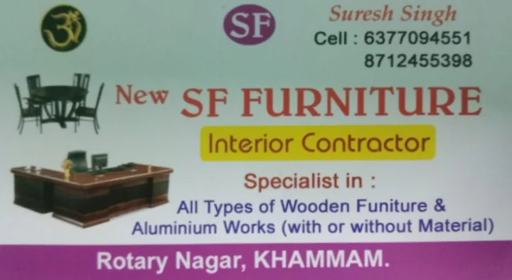 interior designers in Khammam : New SF Furniture in Rotary Nagar