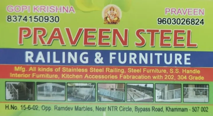 praveen steel railing and furniture ntr circle in khammam,NTR Circle In khammam