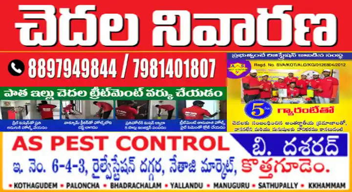 Pest Control Services in Kothagudem  : AS Pest Control Services in Netaji Market