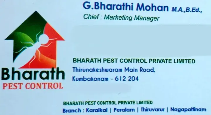 Pest Control Service For Termite in Kumbakonam  : Bharat Pest Control in Thirunageswaram