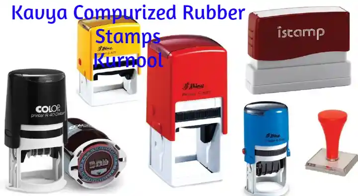 Stamps And Id Cards Manufacturers in Kurnool  : Kavya Computerised Rubber Stamps in Ashok Nagar