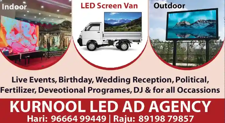Mobile Led Screen Advertising in Kurnool  : Kurnool LED AD Agency in Raghavendra Nagar