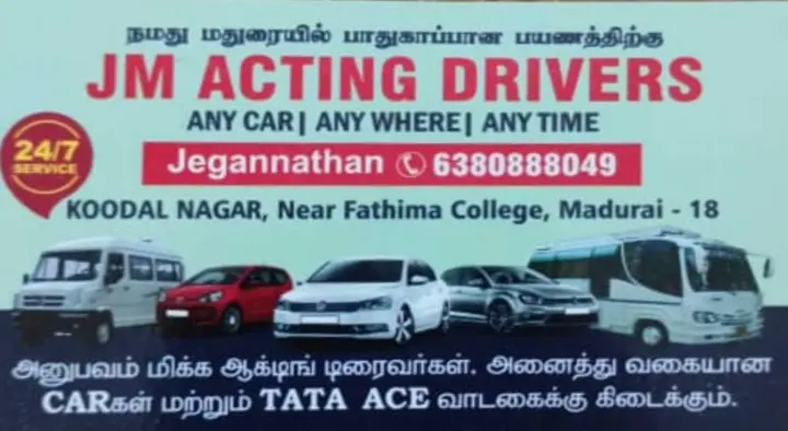 JM Acting Drivers in Koodal Nagar