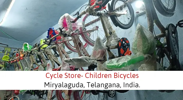 Bicycle Dealers in Miryalaguda  : Tajbaba Cycle Store in Prakash Nagar