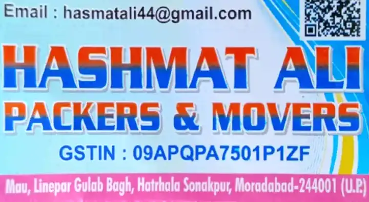 Hashmat Ali Packers and Movers in Hatrhala Sonakpur, Moradabad