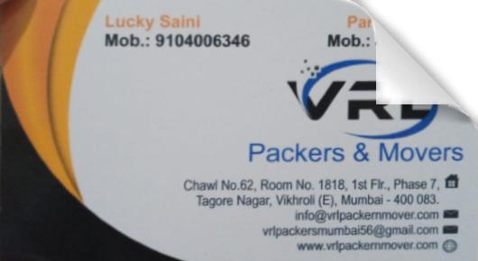 Packing Services in Mumbai  : VRL Packers and Movers in Tagore Nagar