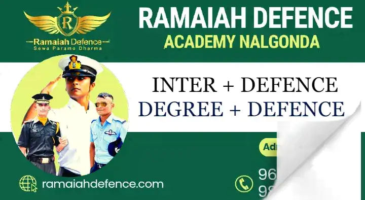 Coaching Centres in Nalgonda  : Ramaiah Defence Academy in Sagar Road
