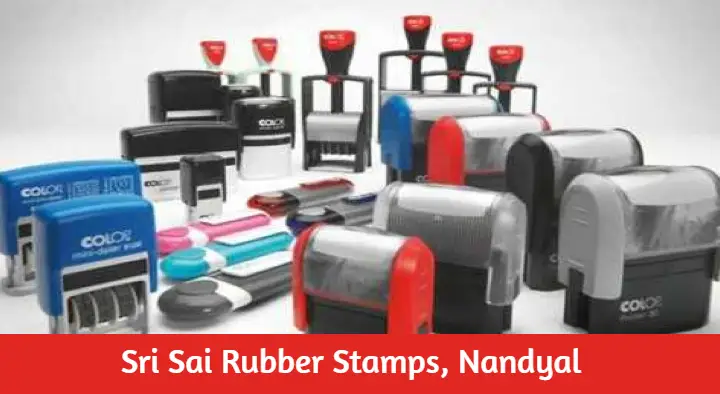 Stamps And Id Cards Manufacturers in Nandyal  : Sri Sai Rubber Stamps in Lalita Nagar