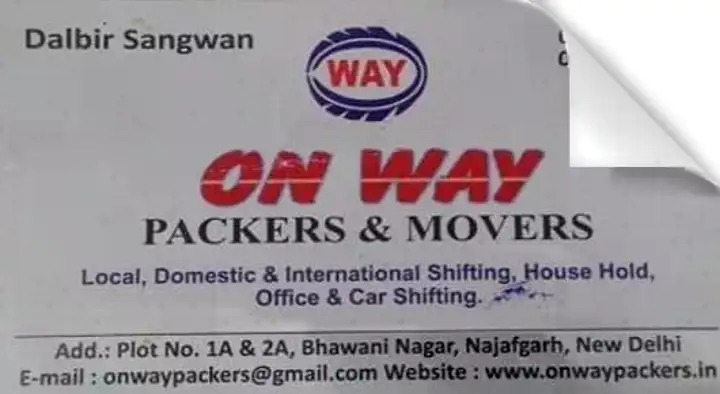 Packers And Movers in New_Delhi  : Onway Packers And Movers in Najafgarh