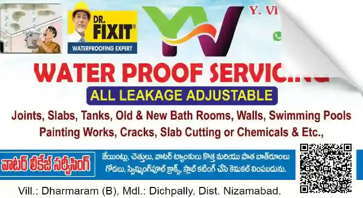 Building Crack Repair Chemical And Works in Nizamabad  : YV Water Proof Servicing in Dichpally