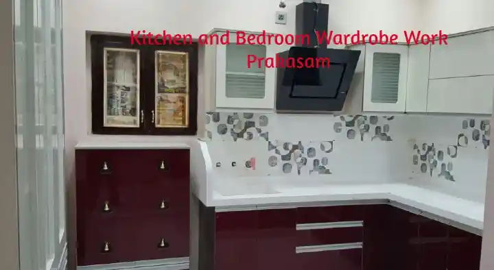 Modular Kitchen And Spare Parts Dealers in Prakasam  : Kitchen and Bedroom Wardrobe Work in Wood Nagar Colony