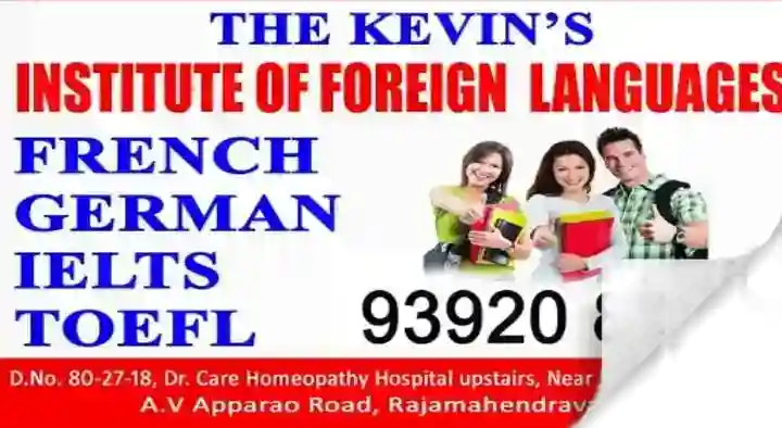 Coaching Centers in Rajahmundry (Rajamahendravaram) : The Kevins Institute Of Foreign Languages in AV Apparao Road