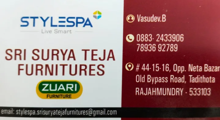 Sofa Manufacturers in Rajahmundry (Rajamahendravaram) : Style Spa Furniture in Tadithota