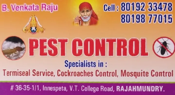 Pest Control in Innes Peta, rajahmundry