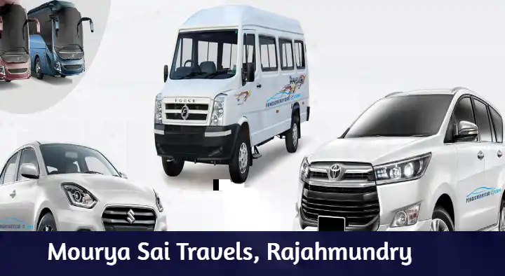 Tours And Travels in Rajahmundry (Rajamahendravaram) : Mourya Sai Travels in Devi Chowk