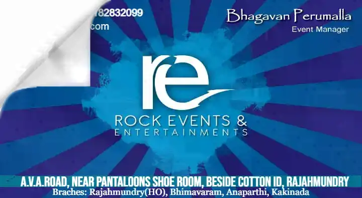 Rock Events and Entertainments in AVA Road, Rajahmundry