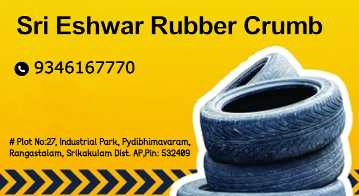 tyre rubber crumb manufacturers in Srikakulam : Sri Eshwar Rubber Crumb in Rangastalam