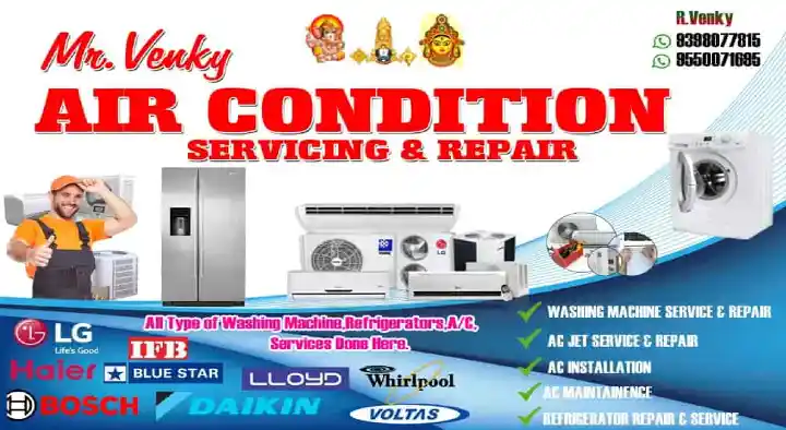 Mr Venky Air Condition Servicing and Repair in Tekkali, Srikakulam