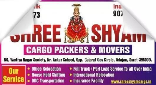 Shree Shyam Cargo Packers And Movers in Adajan, Surat