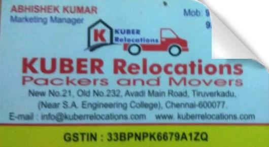 Kuber Relocations Packers and Movers in Tiruverkadu, Thiruvallur