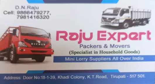 raju expert packers and movers near kt road in tirupati,KT Road In Tirupati