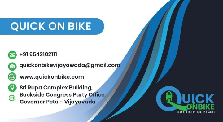 two wheeler for rent in Vijayawada : Quick On Bike in Governorpeta