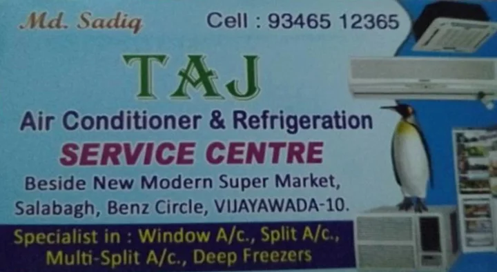 Ac Repair Services in Vijayawada (Bezawada) : Taj Air Conditioner Service Center in Benz Circle