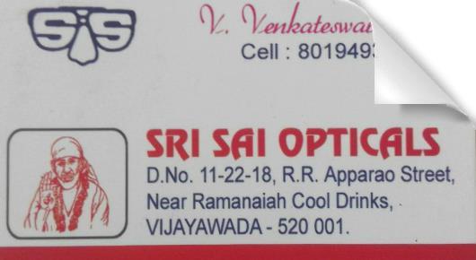 Sri Sai Opticals in 1Town, vijayawada