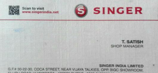 Singer India Pvt Ltd in Eluru Road, Vijayawada