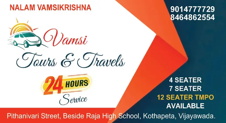 Vamsi Tours and Travels in KothaPet, Vijayawada