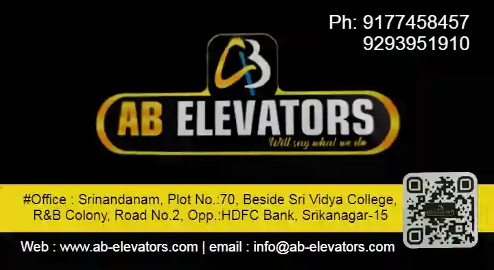 Lift Manufacturers in Vijayawada (Bezawada) : AB Elevators in Ajit Singh Nagar
