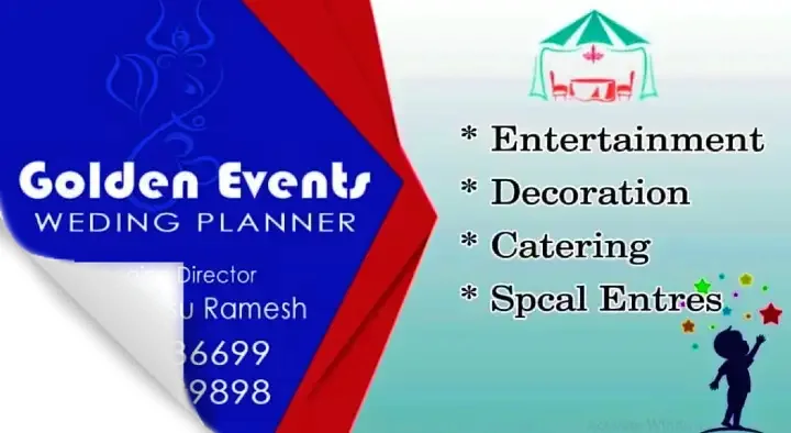 Catering Service in Vijayawada (Bezawada) : Golden Events Wedding Planner in Nehru Bomma Colony