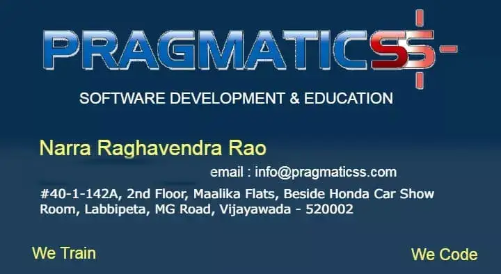 Coaching Centres in Vijayawada (Bezawada) : Pragmaticss (Computer Land) in MG Road
