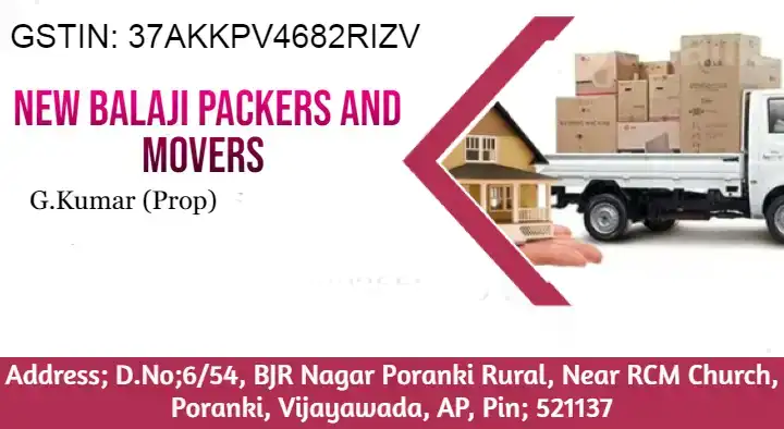 New Balaji Packers and Movers in Poranki, Vijayawada