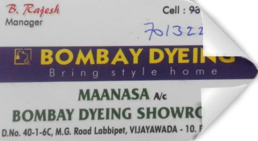 Laundry in Vijayawada (Bezawada) : Bombay Dyeing in Labbipet
