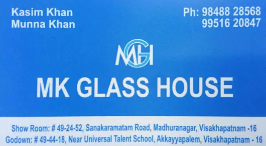Glass Dealers And Glass Works in Visakhapatnam (Vizag) : MK.GLASS HOUSE in Akkayyapalem