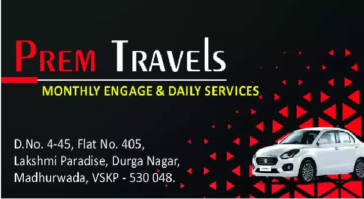 Taxi Services in Visakhapatnam (Vizag) : Prem Travels in Madhurawada