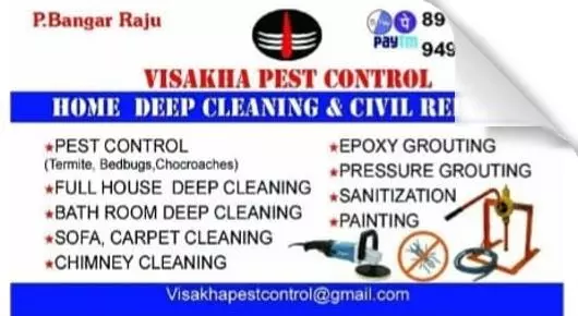Pest Control Services in Visakhapatnam (Vizag) : Visakha Pest Control, Home Deep Cleaning and Civil Repairs in Visalakshinagar