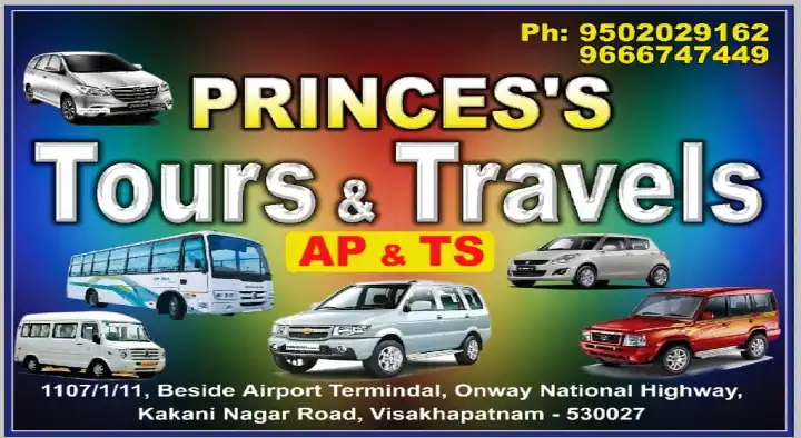 mini bus for hire in Visakhapatnam : Princess Tours and Travels in Kakani Nagar Road