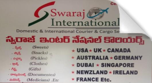 Courier Service in Visakhapatnam (Vizag) : Swaraj International Courier Services in Vadlapudi