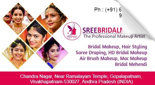 Shimmer Makeup Artists in Visakhapatnam (Vizag) : Sree Bridal Makeup in Gopalapatnam