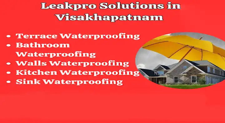 Waterproof Works in Visakhapatnam (Vizag) : Leakpro Solutions Waterproofing Services in Pothin