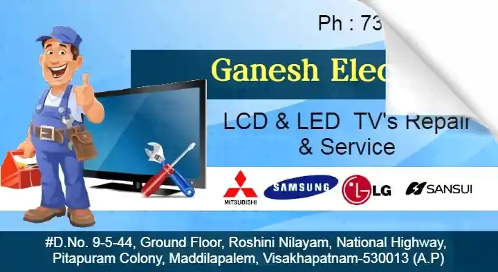 Panasonic Television Repair in Visakhapatnam (Vizag) : Ganesh Electronics in Maddilapalem