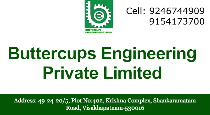 sensors and thermal insulation works in Visakhapatnam : Buttercups Engineering Pvt Ltd in Sankaramatam Road