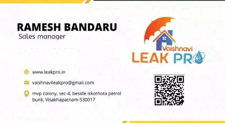 Building Roof Water Leakage Services in Visakhapatnam (Vizag) : Vaishnavi Leak Pro in MVP Colony