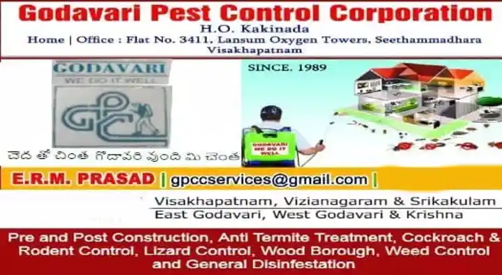 Pest Control For Cockroach in Visakhapatnam (Vizag) : Godavari Pest Control Corporation in Seethamadhara