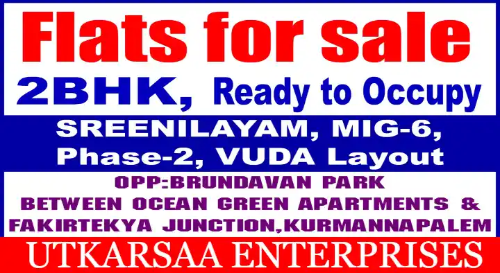 utkarsaa enterprises builders and developers kurmanpalem in visakhapatnam,Kurmanpalem In Visakhapatnam, Vizag